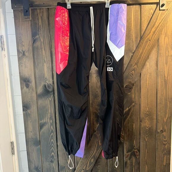 NWT BRANDBLACK Colorblock Tech Pants - Picture 1 of 4